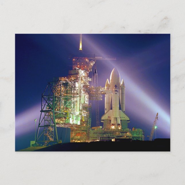 Space Shuttle Uppdrag STS-1 Launch Pad A Vykort (Framsida)