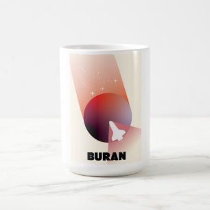 Space Shuttle Vintage stil space art. Magisk Mugg