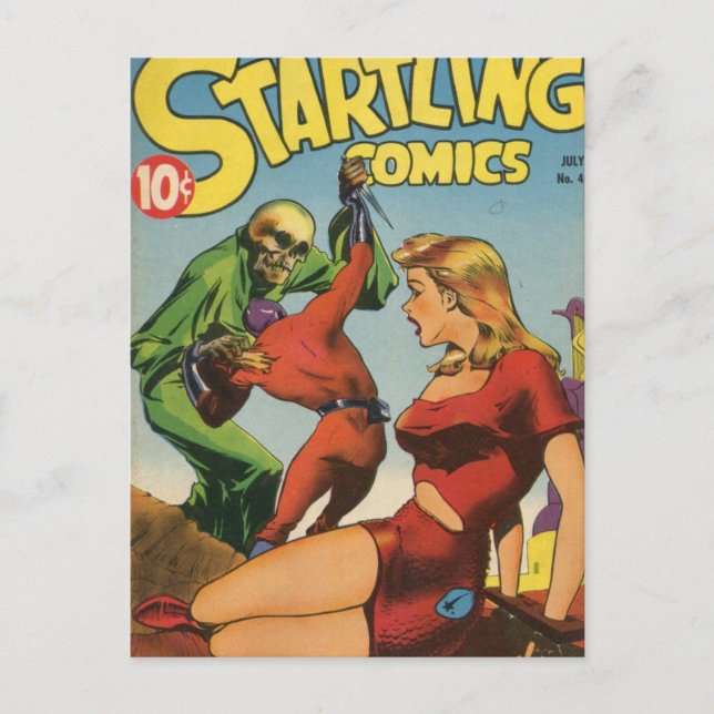 Space Skeleton Vykort (Framsida)