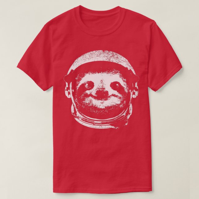 Space Sloth Astronaut 1 T Shirt (Design framsida)