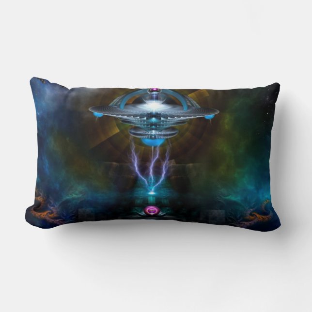 Space Station Ansarious Decorative Lumbar Pillow Lumbarkudde (Framsida)
