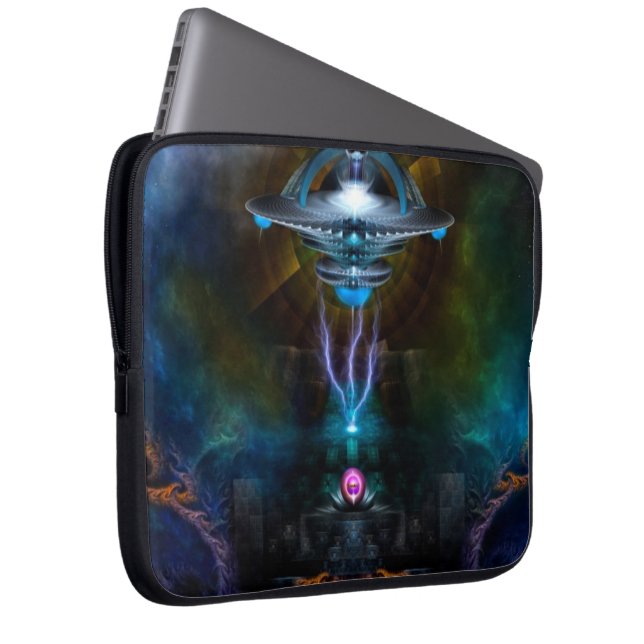 Space Station Ansarious Laptop sleeve (Framsidan Höger)