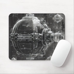 Space Station Black Diagram Musmatta