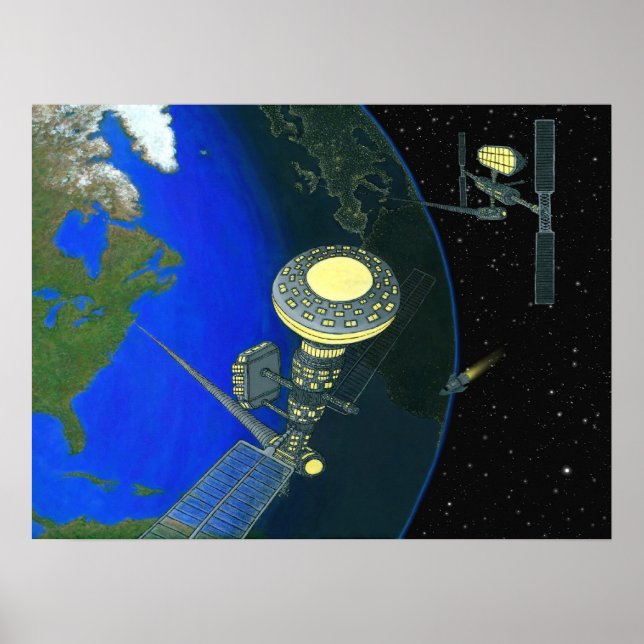Space Station Elevator Poster (Framsidan)