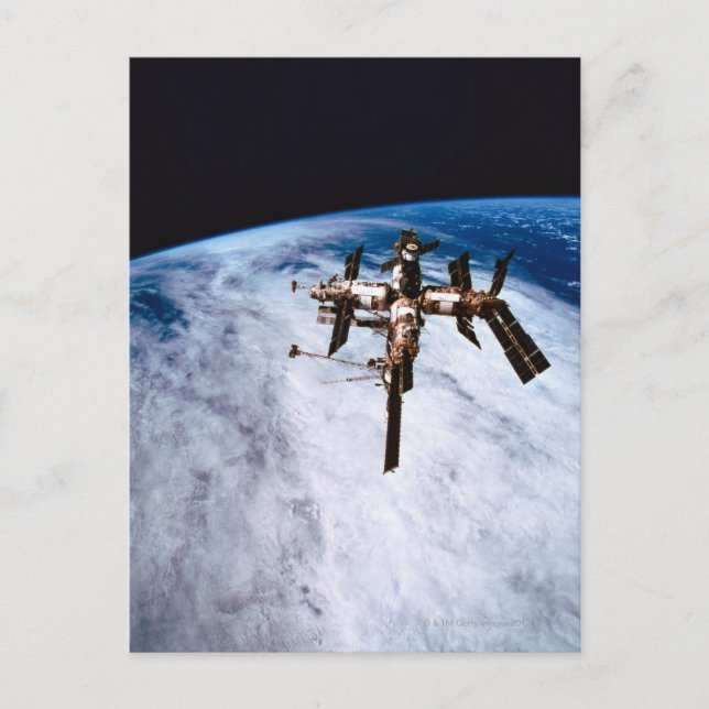 Space Station i Orbit 11 Vykort (Framsida)