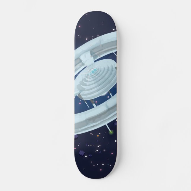 Space Station Skateboard Bräda 19,5 Cm (Framsida)