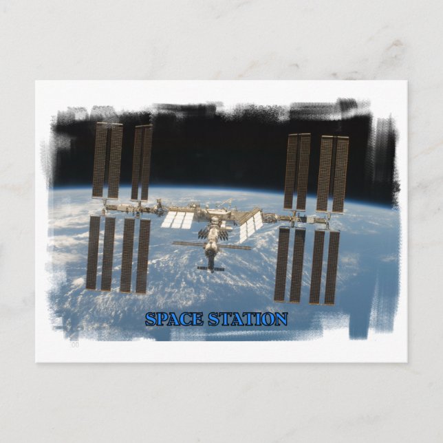 Space station vykort (Framsida)