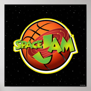 SPACE SYLT™-Logotyp för basketboll Poster