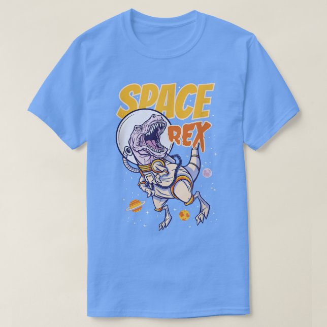 Space T-Rex Astronaut T-Rex Dinosaur Space Kids Bo T Shirt (Design framsida)