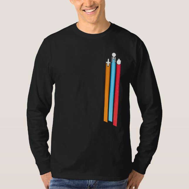 Space Tävla Rand Manar T Shirt (Framsida)