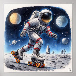 Space Tävling Poster