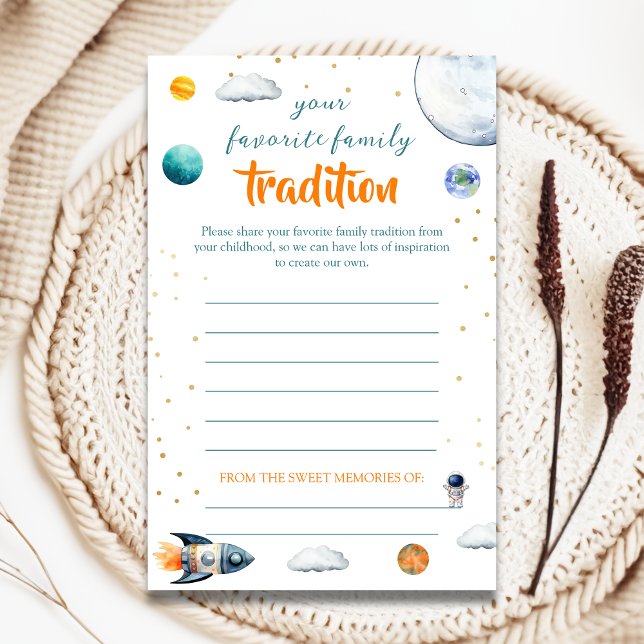 Space Theme Family Tradition Advice Baby Shower (Skapare uppladdad)