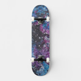Space Tie Dye Mini Skateboard Bräda 18,5 Cm