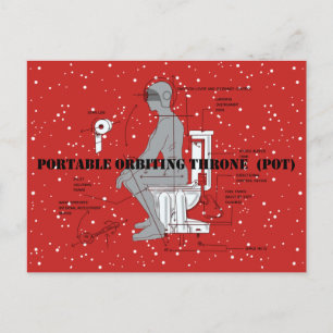 SPACE TOILET by Jetpackcorps Vykort