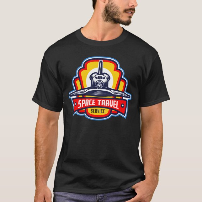 Space Travel Service T-Shirt (Framsida)