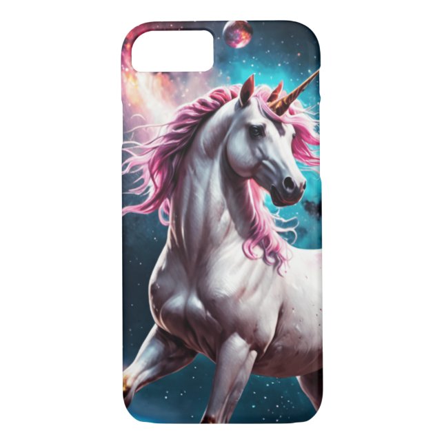 Space Unicorn Case-Mate iPhone Skal (Baksida)