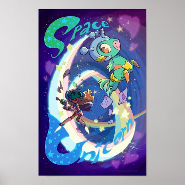 Space Unicorn Poster (Framsidan)