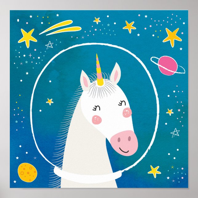 Space Unicorn Poster (Framsidan)