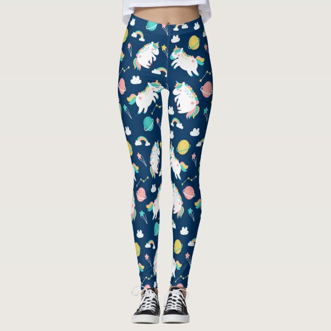Space Unicorns Leggings (Framsida)