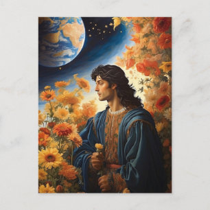 *~* Space Universe Heal AP50 Young Man Vykort