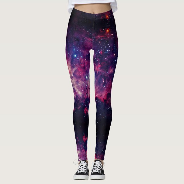 Space Universe - Power Yoga Leggings (Framsida)