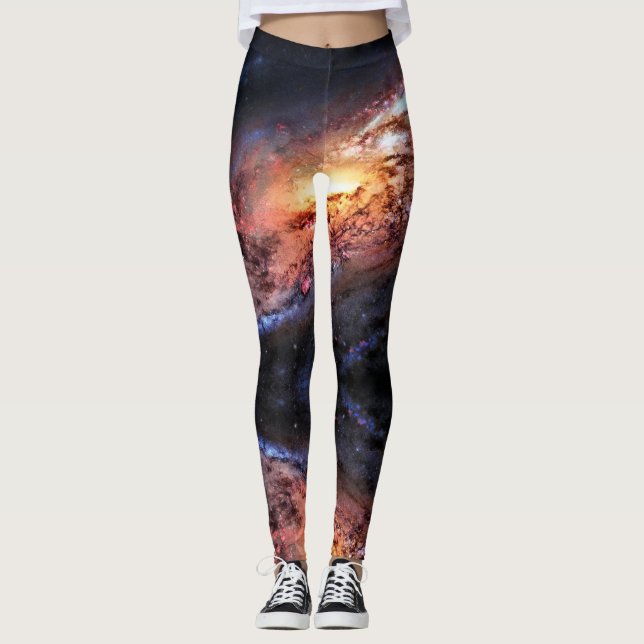Space Universe - Power Yoga Leggings (Framsida)