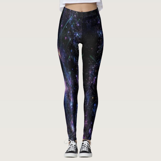 Space Universe - Power Yoga Leggings (Framsida)