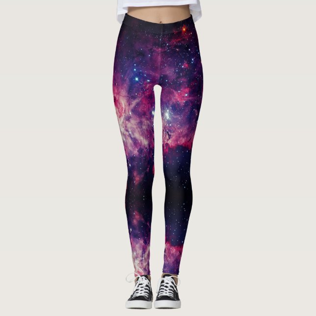 Space Universe - Power Yoga Leggings (Framsida)
