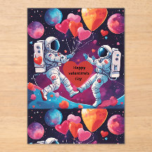 Space Valentine-inbjudan utanför den här världen K