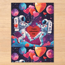 Space Valentine inbjudan Utanför-Detta-Världens Kä