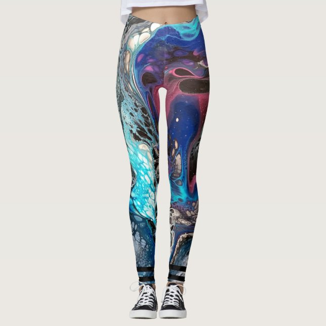 Space Vibe pouring Leggings (Framsida)