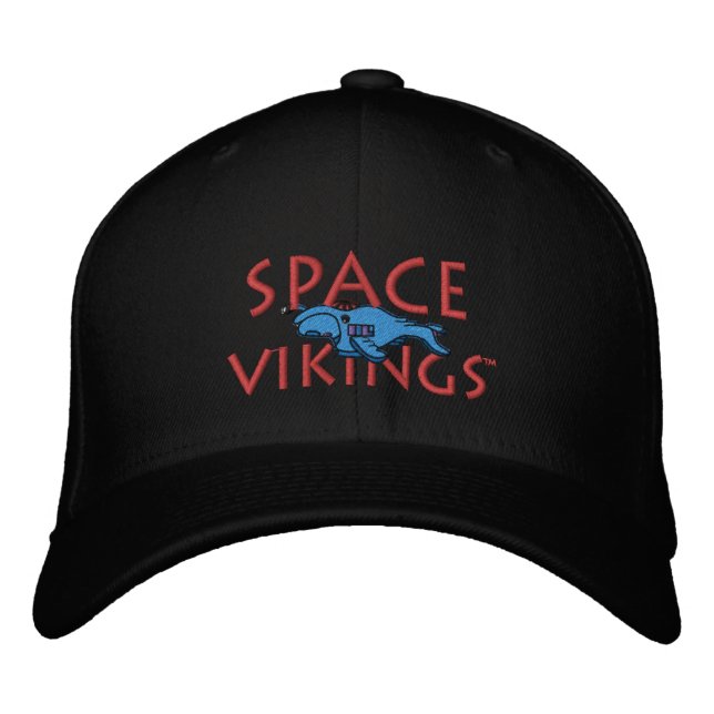 Space Vikings Hat Broderad Keps (Framsida)