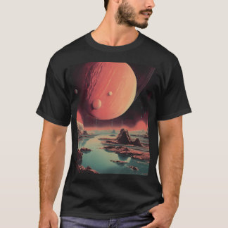 Space Vintage affisch T Shirt