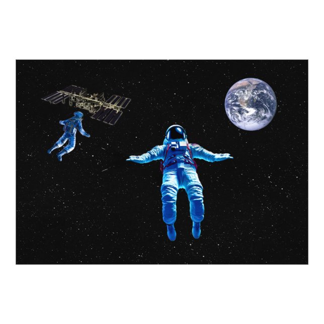 Space Walkers Fototryck (Framsidan)