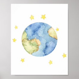 Space wall decor, Earth wall decor poster