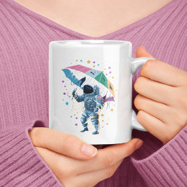 Space Weather Abstrakt Astronaut Star Storm Kaffemugg