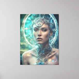 Space Woman Bevackra Scifi Canvastryck
