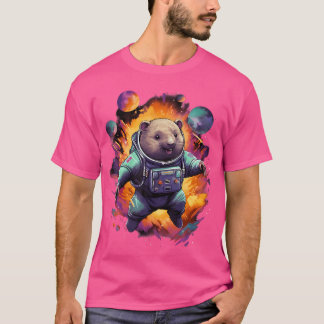 Space Wombat Astronaut T Shirt