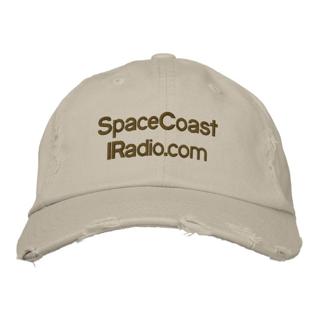 SpaceCoastIRadio.com Broderad Keps (Framsida)