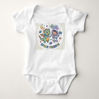SpaceFriends Baby Bodyoverall T Shirt