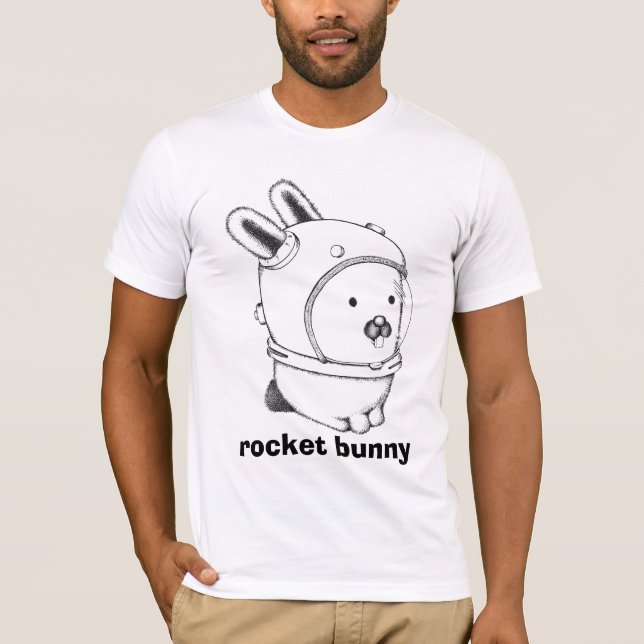 spaceglenda300 raketkanin t-shirt (Framsida)