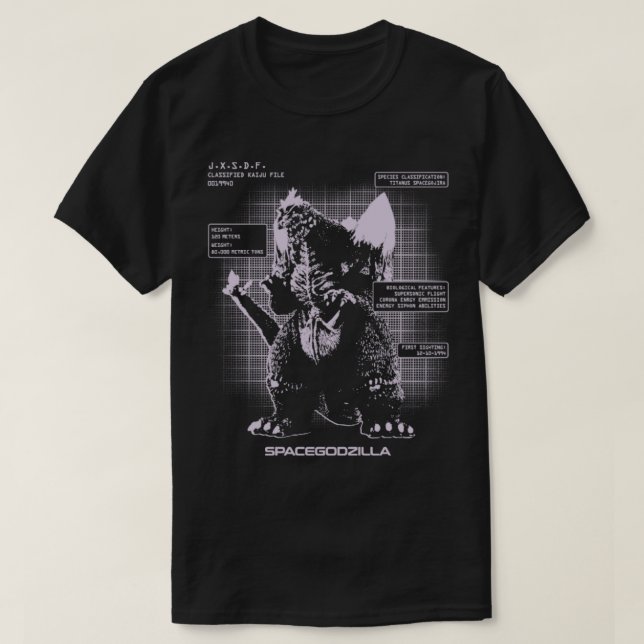 SPACEGODZILLA Kaiju-filer T Shirt (Design framsida)