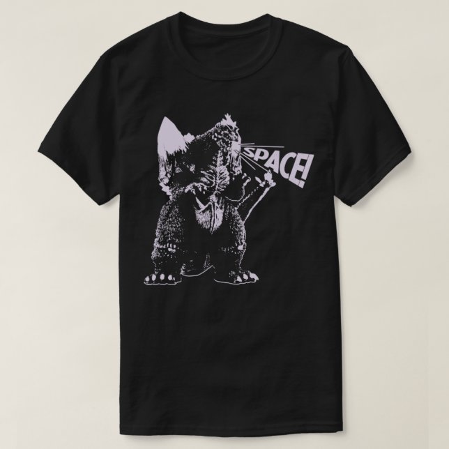 SPACEGODZILLA Shout T Shirt (Design framsida)