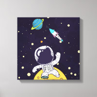 Spaceman Astronaut Exploring Rymden