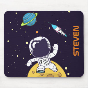 Spaceman Astronaut Flytande i Rymden Musmatta