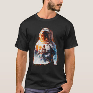 Spaceman Astronaut Galaxy Astronomy Sci Fi Fläkt T Shirt