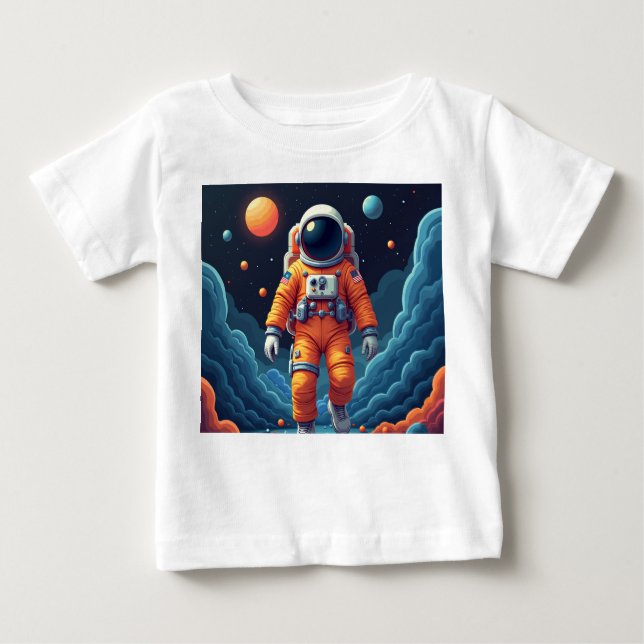 Spaceman Baby T-Shirt (Framsida)