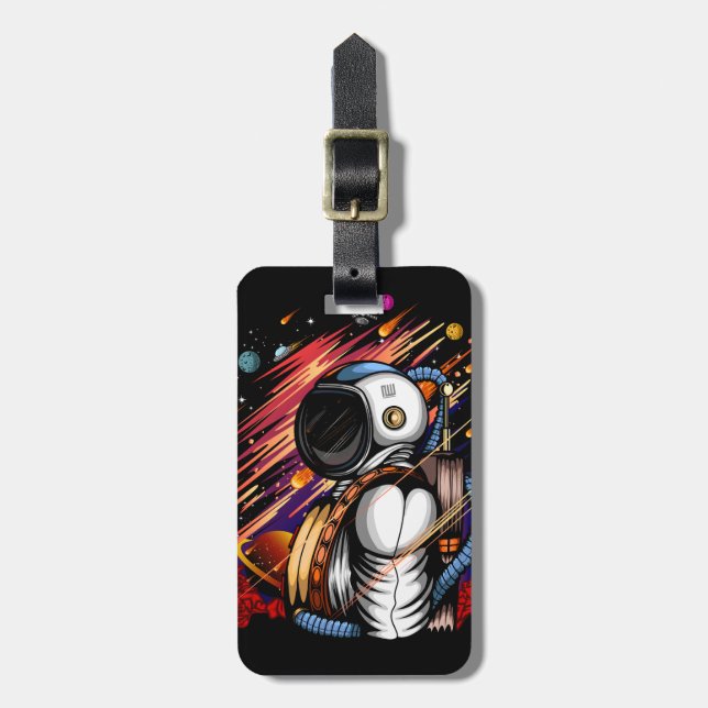 Spaceman Bagagebricka (Vertikal Framsida)