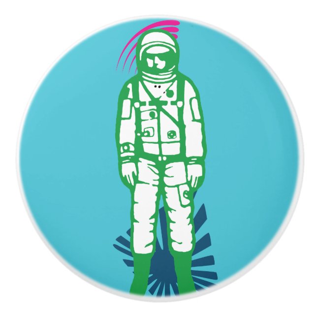Spaceman Ceramic Knob Knopp (Framsidan)