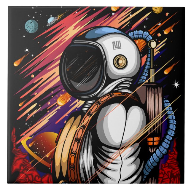 Spaceman Kakelplatta (Framsidan)